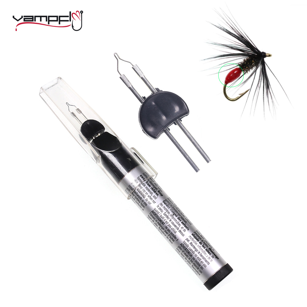 Fishing Lure Making Kit - Fliegenharz-Heizwerkzeug zum Entfernen loser Fasern, brennende