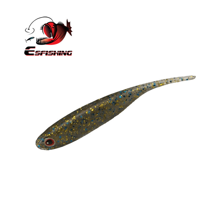 Fishing Lure Soft Plastic - ESFISHING I Shiny Shad 10 Stück