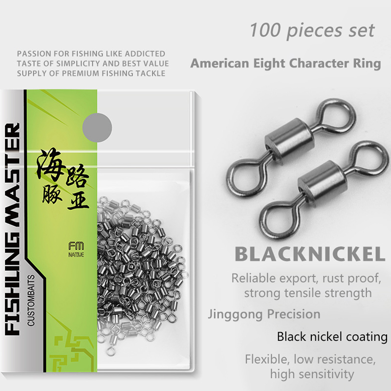Fishing Lure Kit - ★ ▲ 100 Stück Angelwirbel aus
