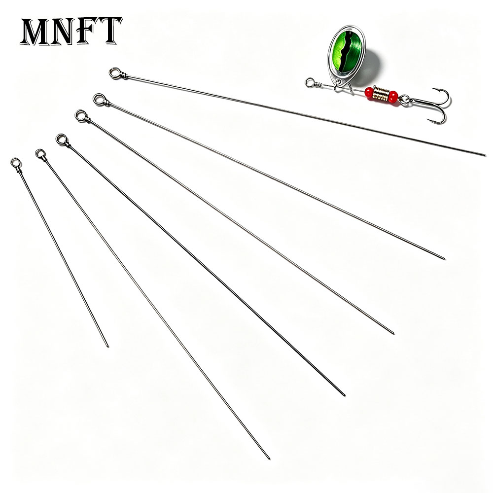 Fishing Lure Spinner - 90 Stück Spinnerbait-Schaftdrähte, DIY-Spinnerköder-Bastelzubehör, Spinnerbait-Drahtarm für