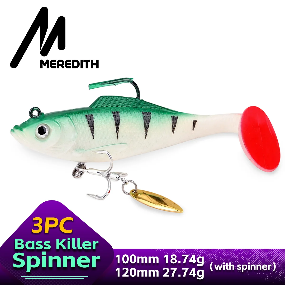 MEREDITH Spinnköder 10cm 12cm  – Fishing Lure Blade Bait Bewertung und Preis