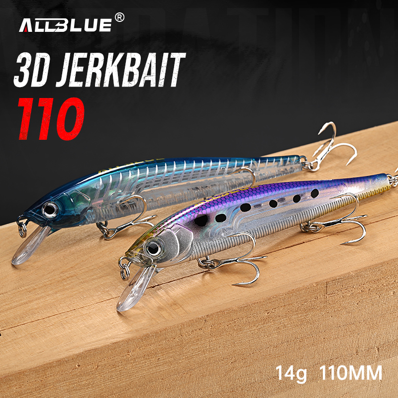 ALLBLUE 3D Jerkbait Wobbler An – Fishing Lure Topwater Bewertung und Preis