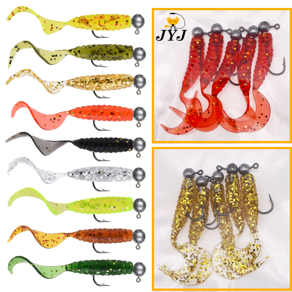 JYJ 5 teile/beutel 1g jig hake – Fishing Lure Soft Plastic Bewertung und Preis