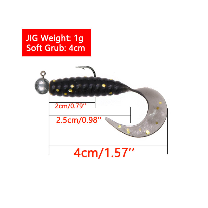 JYJ 5 teile/beutel 1g jig hake – Fishing Lure Soft Plastic Bewertung und Preis