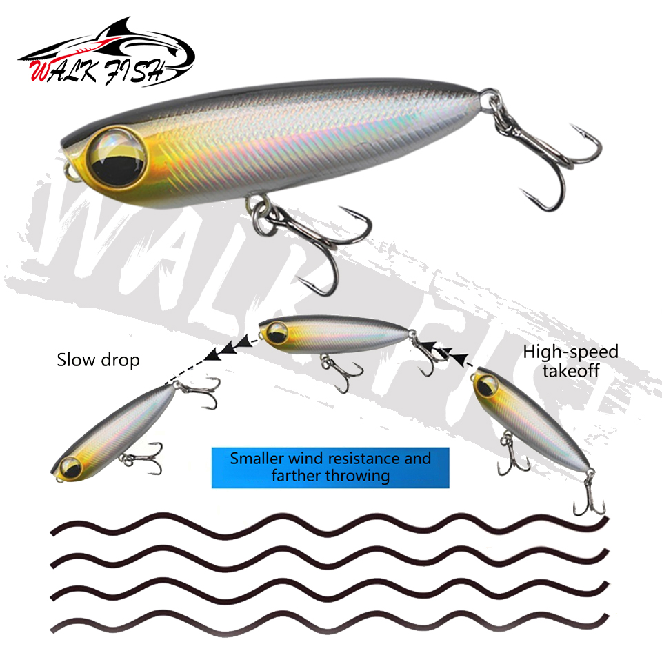 WALK FISH 1 Stück 6cm 5,6g Top – Fishing Lure Topwater Bewertung und Preis